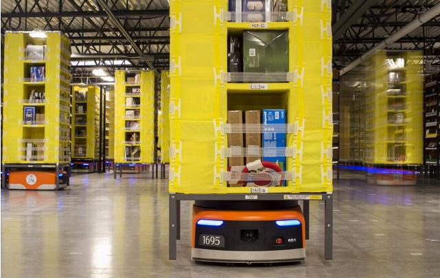 亚马逊仓库机器人总数增至4.5万台 同比增加50%