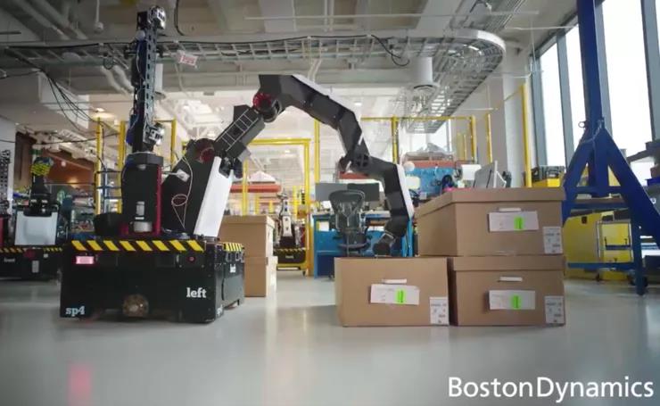 波士顿动力发布新型仓库机器人