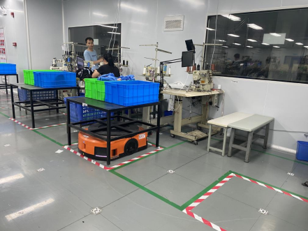 快仓5G+AMR服装行业解决方案