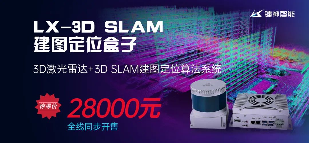 镭神3D激光雷达+3D SLAM建图定位盒子全线同步开售