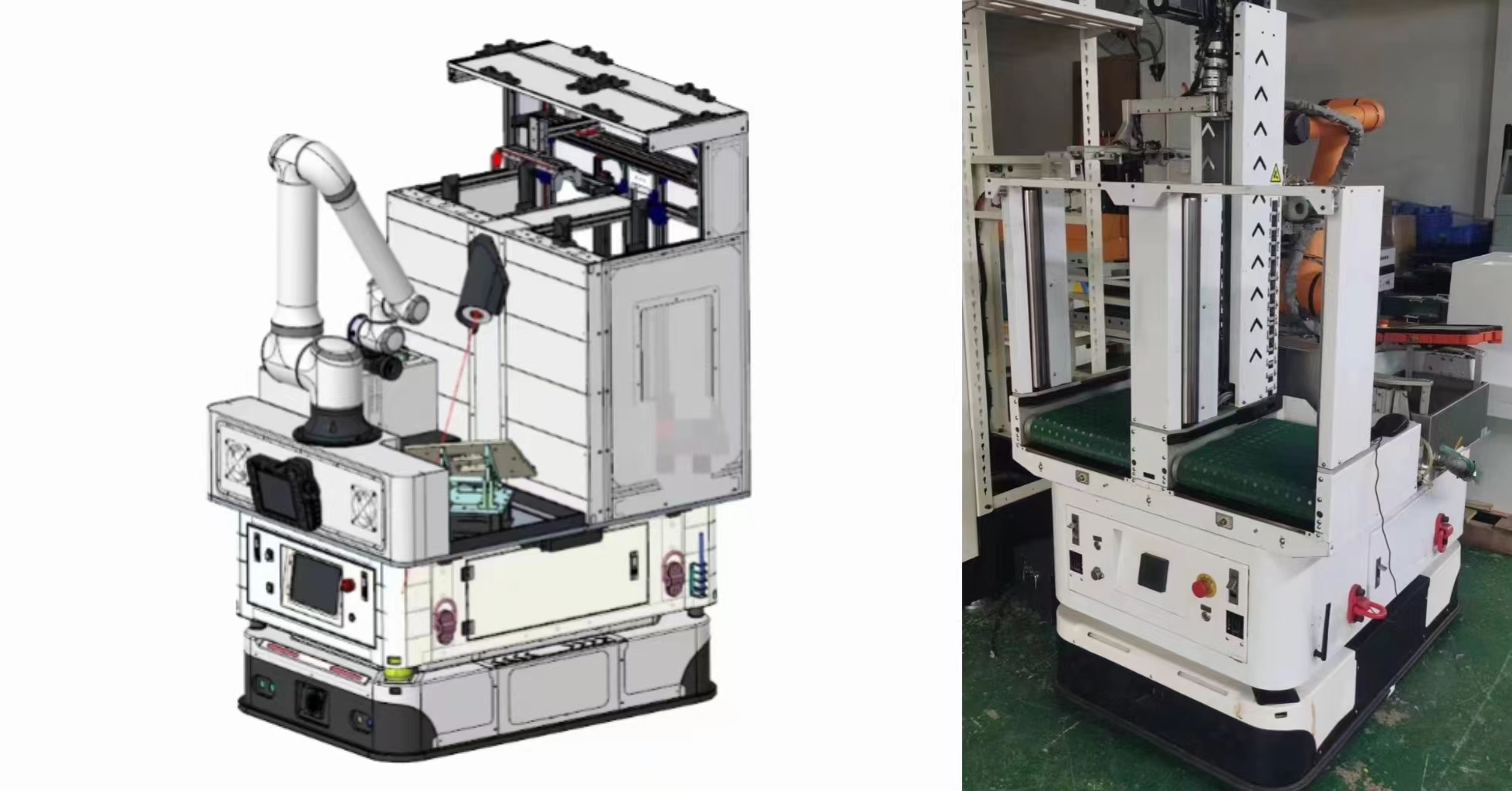 复合机器人（AGV+机械臂）助力CNC产线自动化